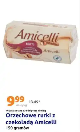 Action Orzechowe rurki z czekoladą Amicelli oferta