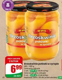 Dino Brzoskwinie połówki w syropie M&K oferta
