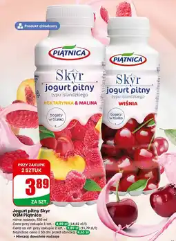 Dino Jogurt pitny Skyr OSM Piątnica (nektarynka & malina, wiśnia) oferta