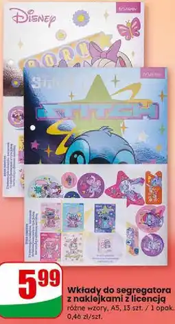 Dino Wkłady do segregatora z naklejkami z licencją oferta