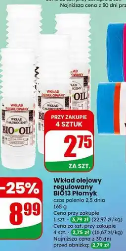 Dino Wkład olejowy regulowany BIO13 Płomyk oferta