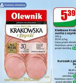 Dino Kiełbasa Krakowska sucha z szynki oferta