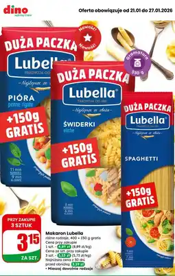 Dino Makaron Spaghetti 400g + 150g gratis oferta