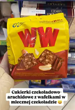 Dino Cukierki czekoladowo-orzechowe WW Wedel z wafelkami w mlecznej czekoladzie oferta