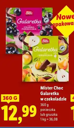 Lidl Pianka & Galaretka w czekoladzie Mister Choc malina oferta