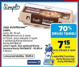 Carrefour Market Jaja ściółkowe Simply oferta