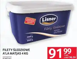 Selgros Filety śledziowe Lisner oferta