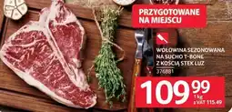 Selgros Wołowina sezonowana na sucho T-bone z kością stek luz oferta