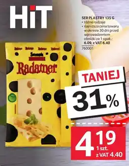 Selgros Ser Plastry Radamer 135g (różne rodzaje) oferta