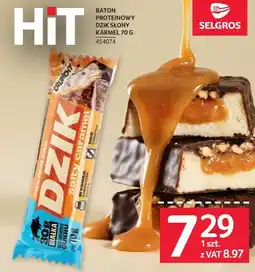 Selgros Dzik Baton Proteinowy Słony Karmel oferta