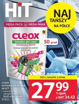 Selgros Cleox Kapsułki do prania 50 szt oferta