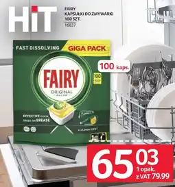 Selgros Fairy kapsułki do zmywarki 100 szt oferta