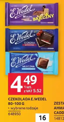 Selgros Czekolada e.wedel oferta