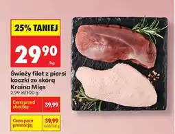 Biedronka Świeży filet z piersi kaczki ze skórą Kraina Mięs oferta