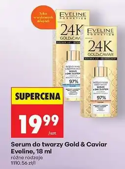 Biedronka Serum do twarzy Gold & Caviar Eveline, 18 ml oferta
