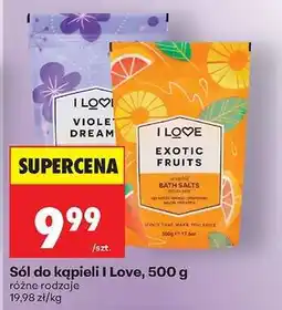 Biedronka Sól do kąpieli I Love, 500 g oferta