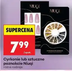 Biedronka Cyrkonie lub sztuczne paznokcie Niuqi oferta