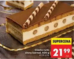 Biedronka Ciasto rurki słony karmel, 500 g oferta