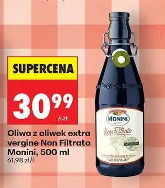 Biedronka Oliwa z oliwek extra vergine Non Filtrato Monini, 500 ml oferta