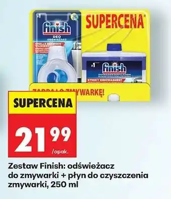 Biedronka Zestaw Finish odświeżacz do zmywarki płyn do czyszczenia zmywarki 250 ml oferta
