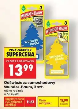 Biedronka Odświeżacz samochodowy Wunder-Baum, 3 szt oferta