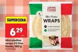 Biedronka Mini piadina wraps 33 Fine Foods, 280 g oferta