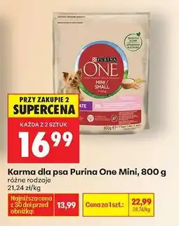 Biedronka Karma dla psa Purina One Mini 800 g oferta