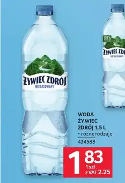 Selgros Woda żywiec zdrój oferta
