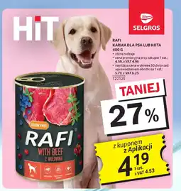 Selgros Rafi karma dla psa lub kota oferta