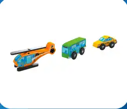 Lidl Playtive Zestaw 3 drewnianych pojazdów oferta