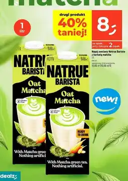 Dealz Napój owsiany Natrue Barista z herbatą matcha oferta