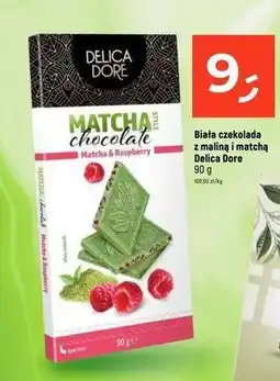 Dealz Biała czekolada z maliną i matchą Delica Dore oferta