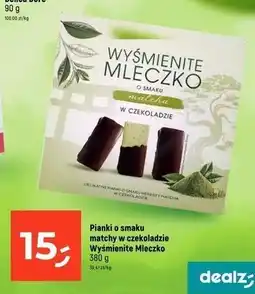 Dealz Pianki o smaku matchy w czekoladzie Wyśmienite Mleczko oferta