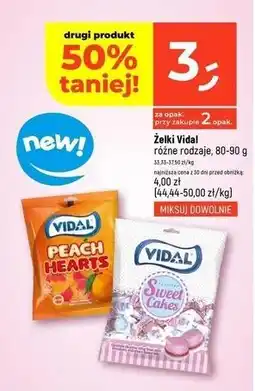 Dealz Żelki Vidal (różne rodzaje, 80-90 g) oferta