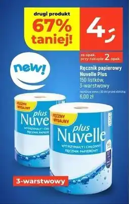 Dealz Ręcznik papierowy Nuvella Plus 150 listków, 3-warstwowy oferta