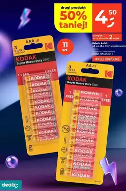 Dealz Kodak Super Heavy Duty Zinc Batteries (AA or AAA), 11 pcs oferta