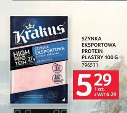 Selgros Krakus Szynka Eksportowa Protein Plastry oferta