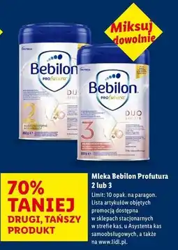 Lidl Mleko Bebilon Profutura oferta