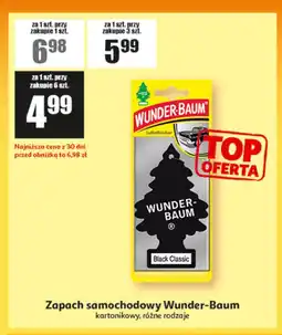 Auchan Zapach samochodowy Wunder-Baum kartonikowy, różne rodzaje oferta