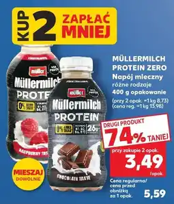 Kaufland Napój mleczny Müllermilch Protein Zero różne rodzaje oferta