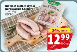 Prim Market Kiełbasa biała z szynki Kurpiowskie Specjały PEKPOL oferta