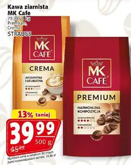 Prim Market Kawa ziarnista MK Cafe Premium Strauss Crema oferta