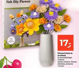 Dealz Filcowe kwiaty na drucikach oferta