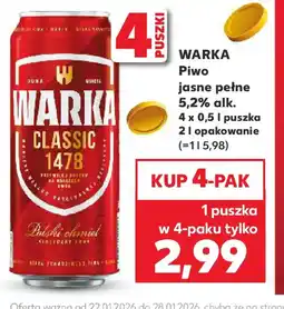 Kaufland Warka Piwo Classic oferta