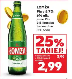 Kaufland Lomża Piwo Jasne oferta