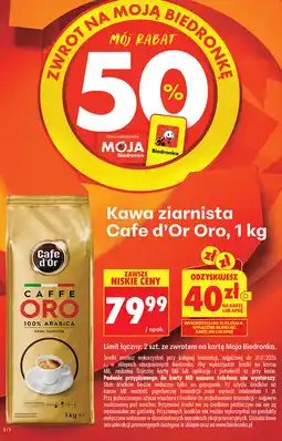 Biedronka Cafe d'Or Oro, 1 kg (kawa ziarnista) oferta
