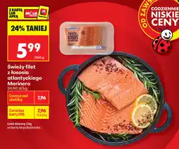 Biedronka Świeży filet z łososia atlantyckiego Marinero oferta
