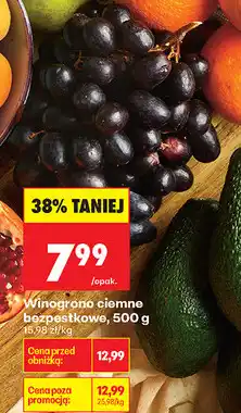 Biedronka Winogrono ciemne bezpestkowe oferta
