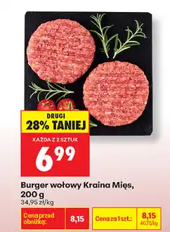 Biedronka Burger wołowy Kraina Mięs oferta