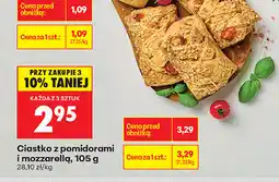 Biedronka Ciastko z pomidorami i mozzarellą oferta